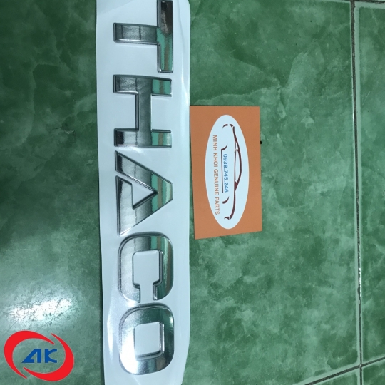 TEM CHỮ "THACO' XI MẠ (234 x 36mm), CỠ TRUNG, foton / folan / OLLIN - ND005U002229