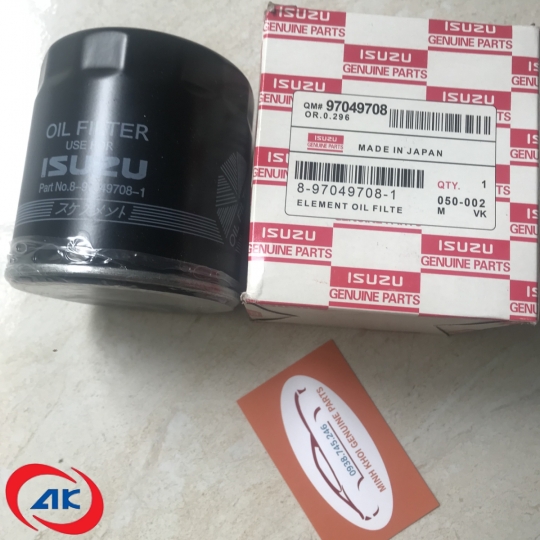 LỌC NHỚT ISUZU- 97049708